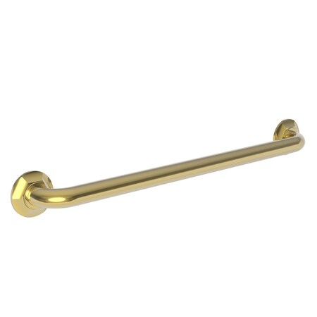 Newport Brass 27" L, Two Post, Solid Brass, 24" Grab Bar in Polished Gold, Pvd, Polished Gold (PVD) 1200-3924/24